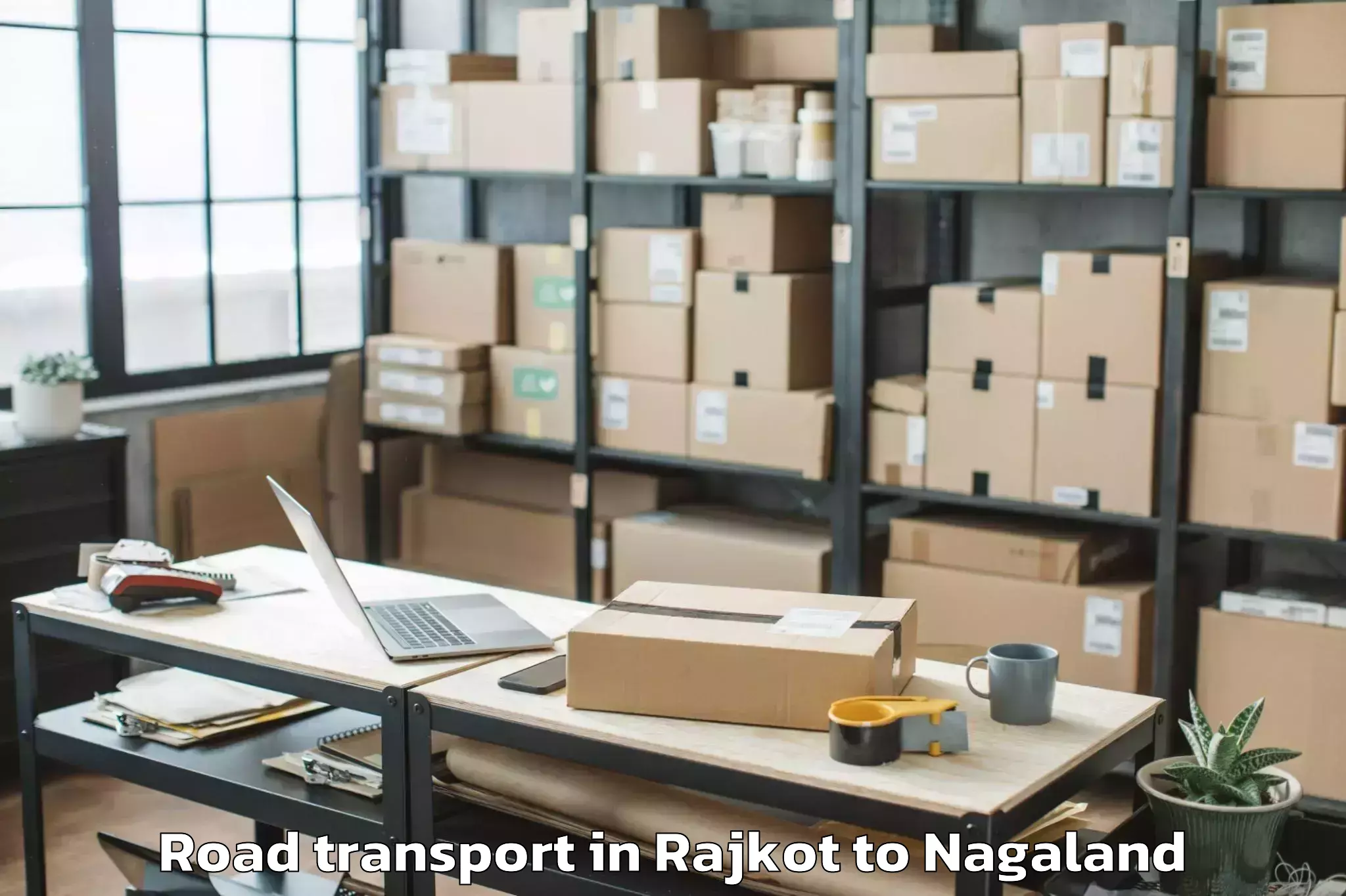 Top Rajkot to Kebai Khelma Road Transport Available